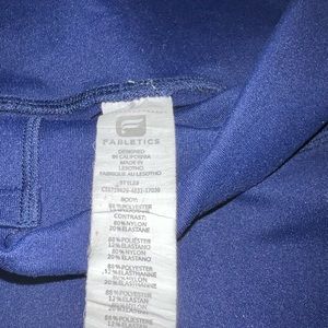 Fabletics dark blue leggings, size small